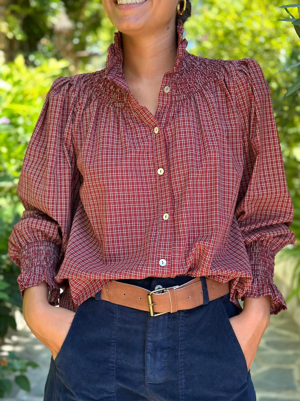 BLUSA CUADRITOS