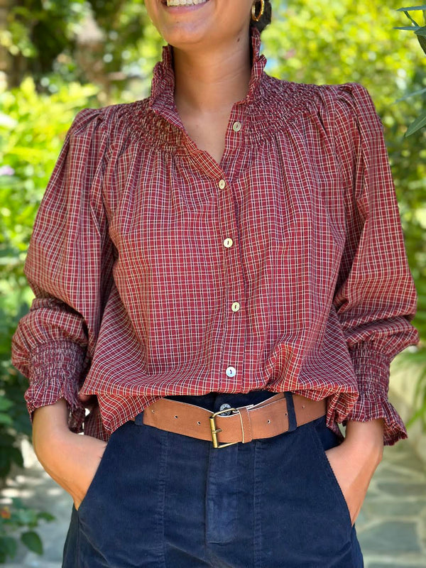 BLUSA CUADRITOS