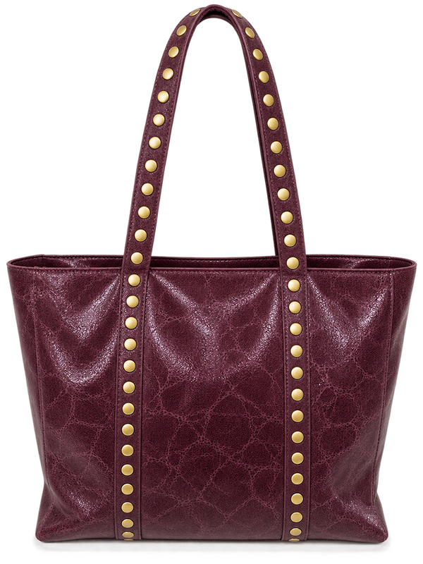 BOLSO METALIZADO TACHAS