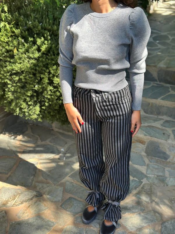 JERSEY FRUNCE GRIS