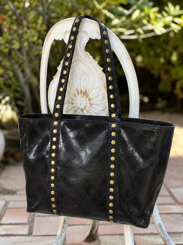 BOLSO METALIZADO TACHAS
