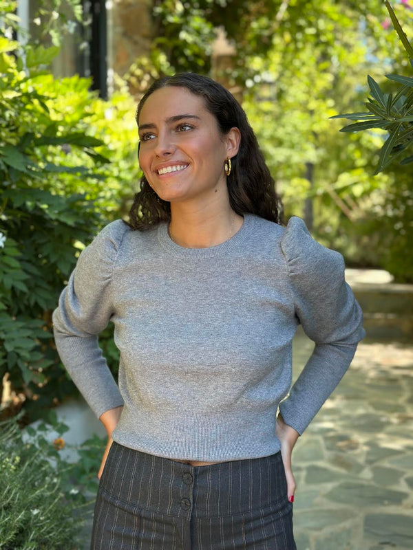 JERSEY FRUNCE GRIS