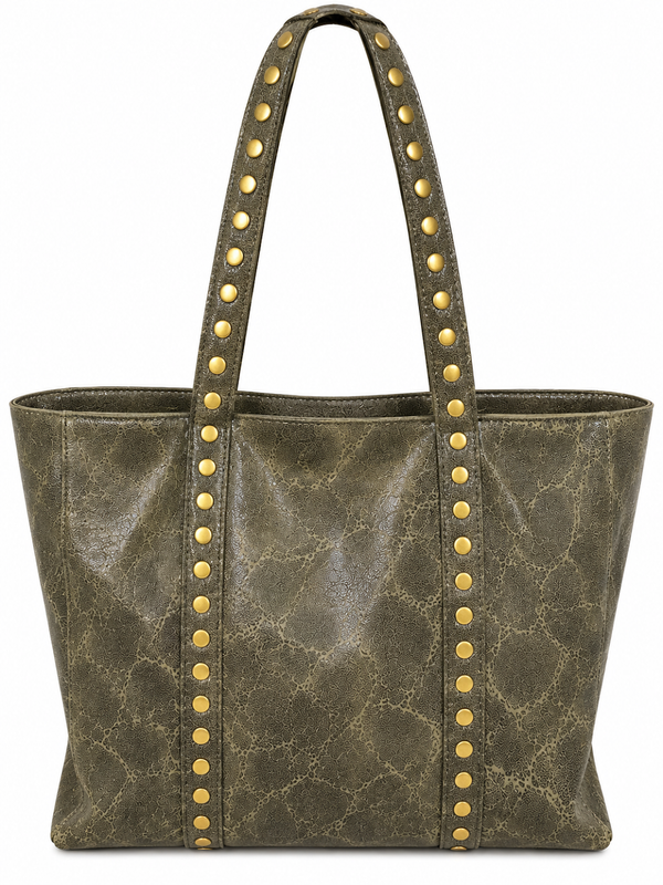BOLSO METALIZADO TACHAS
