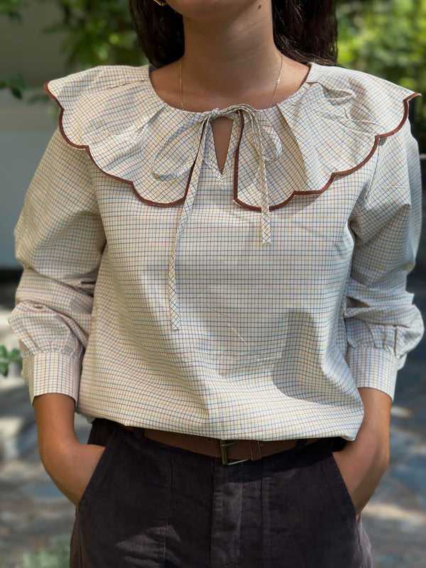BLUSA BOBO CUADRITOS