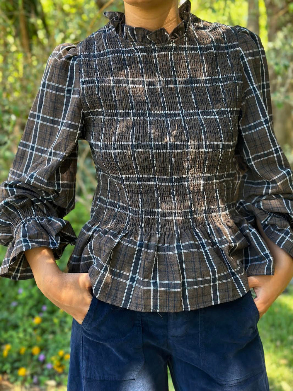 BLUSA CUADRITOS