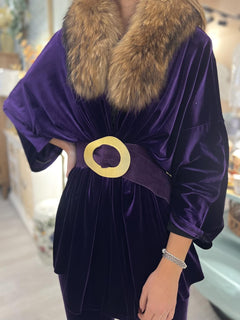 KIMONO CORTO MORADO