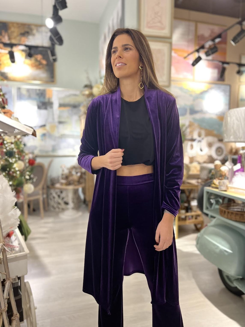 KIMONO MIDI MORADO