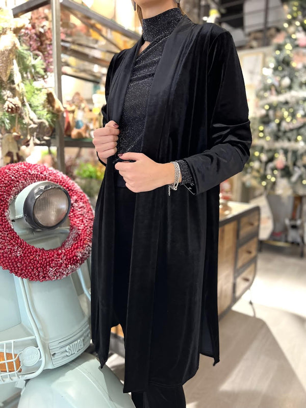 KIMONO MIDI NEGRO