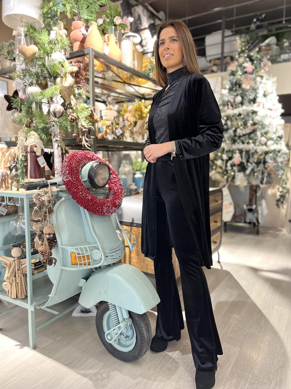 KIMONO MIDI NEGRO