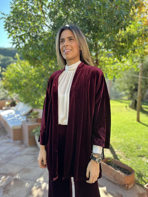 KIMONO CORTO VINO