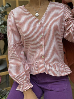 BLUSA OXFORD NARANJA