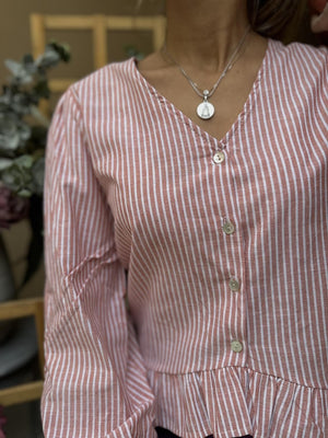 BLUSA OXFORD NARANJA