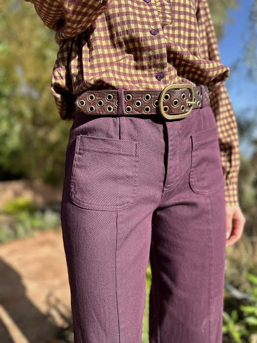 CINTURÓN PIEL CIRCULOS TACHUELAS