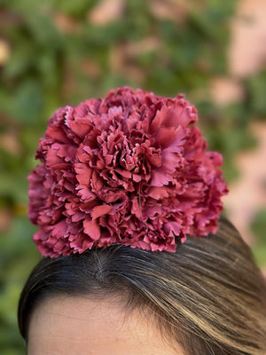 RAMILLETE 3 CLAVELES TEJA ROSADO
