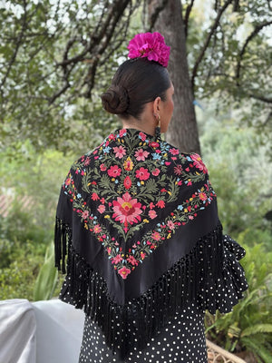 MANTÓN MARGARITA NEGRO