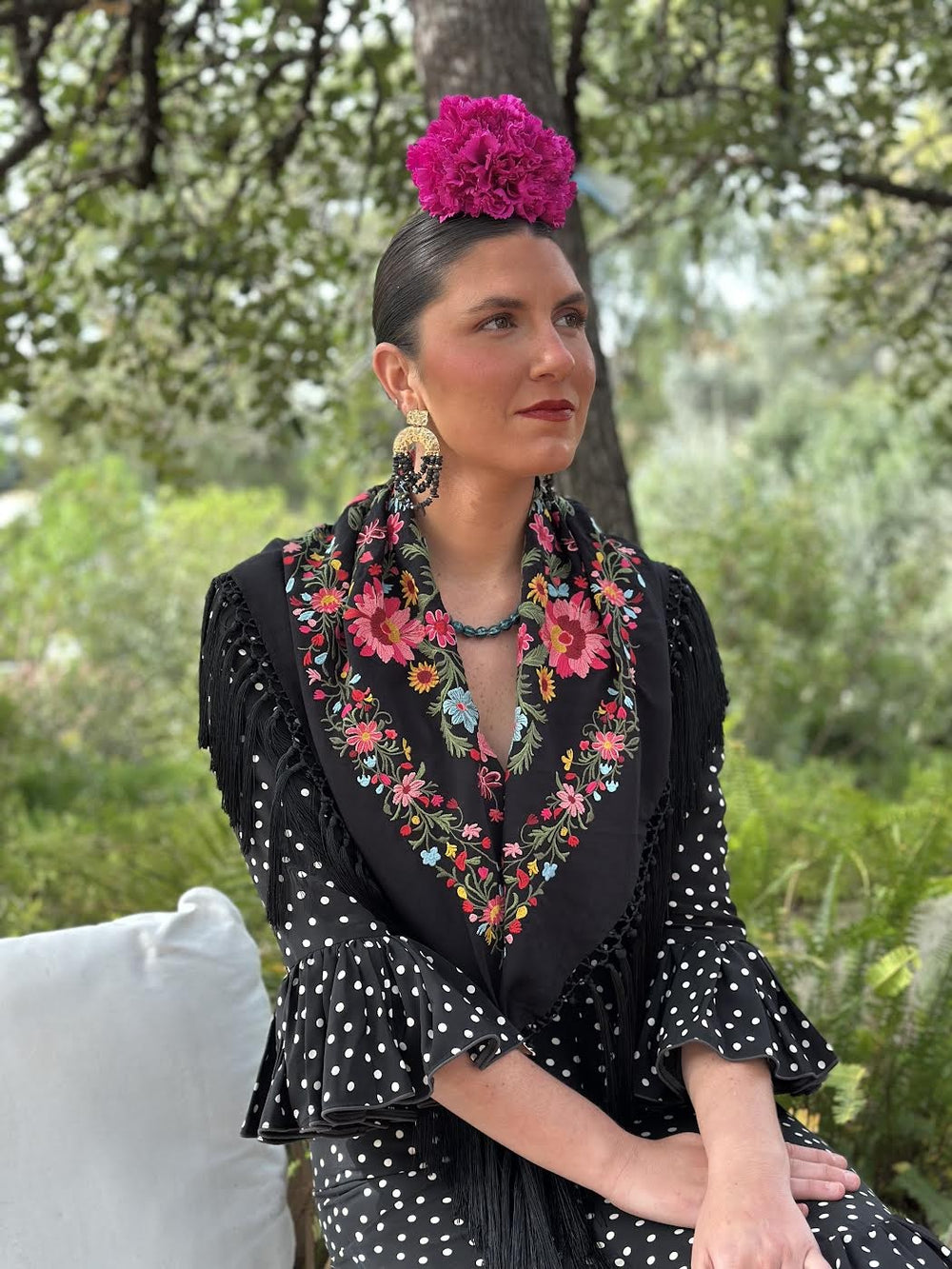 MANTÓN MARGARITA NEGRO