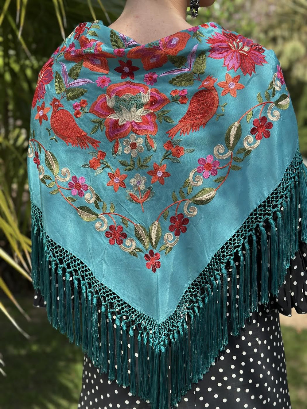 MANTÓN REAL TURQUESA OSCURO