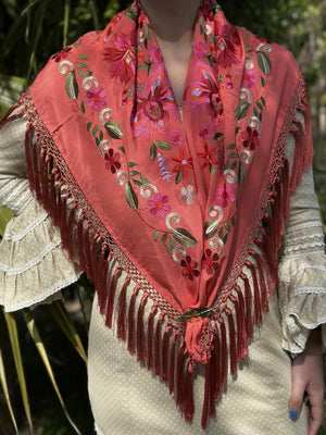 MANTÓN REAL CORAL