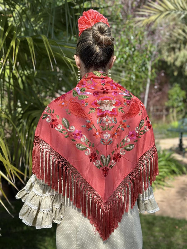 MANTÓN REAL CORAL