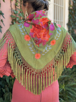 MANTÓN ABRIL VERDE