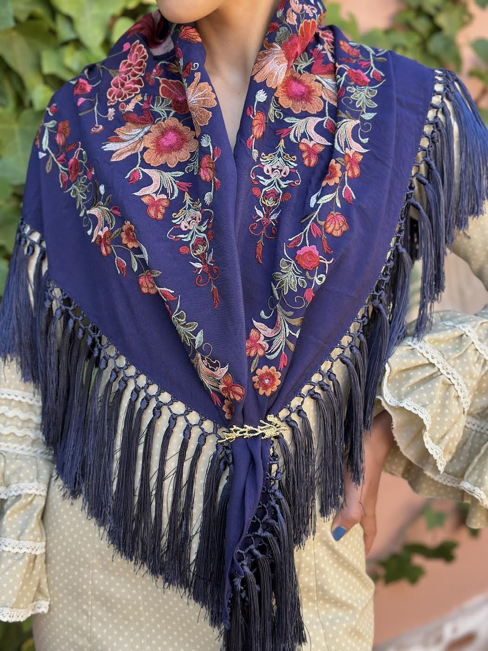 MANTÓN ISABELINO AZUL