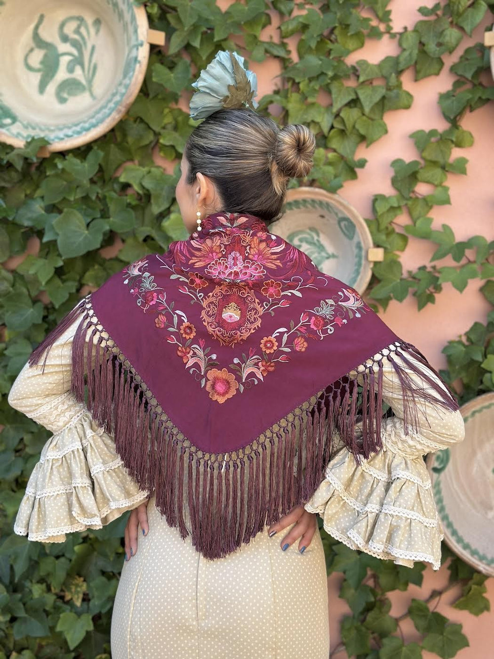 MANTÓN ISABELINA GRANATE