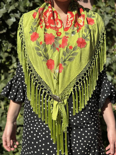 MANTÓN FLORAL LIMA