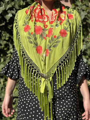 MANTÓN FLORAL LIMA