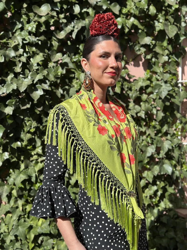MANTÓN FLORAL LIMA