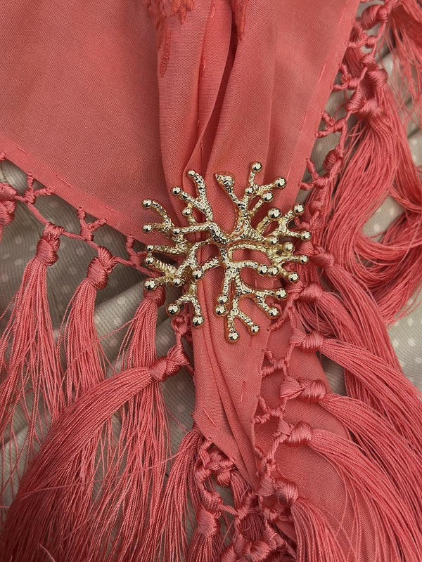 BROCHE CORAL REDONDO