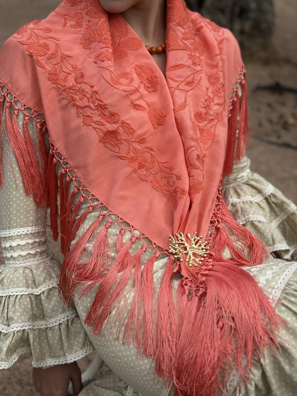 BROCHE CORAL REDONDO