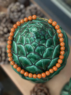 COLLAR BOLITAS NARANJA