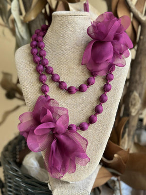 COLLAR FLORECITAS BUGANVILLA