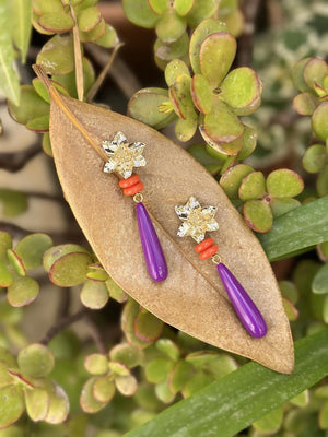 PENDIENTE FLORAL