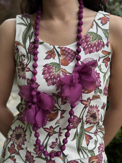 COLLAR FLORECITAS BUGANVILLA