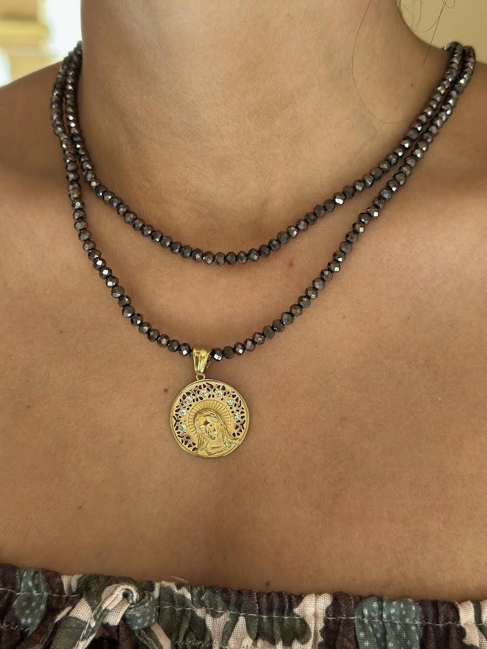 COLLAR CARA VIRGEN MILAGROSA