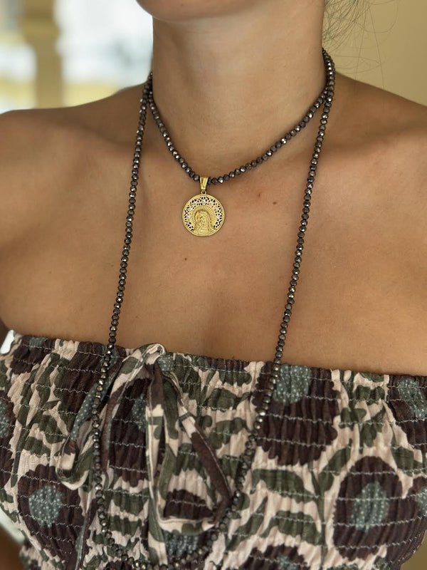 COLLAR CARA VIRGEN MILAGROSA