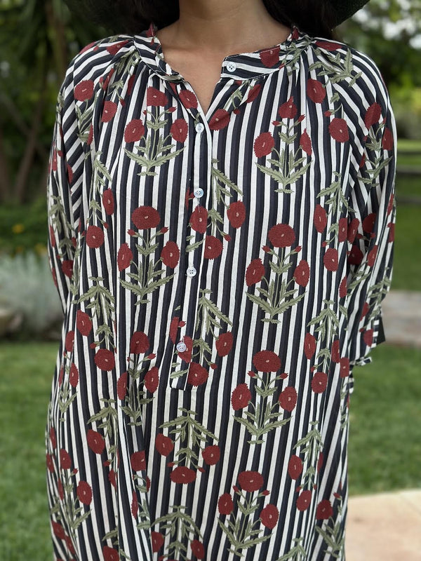 VESTIDO RAYITAS FLORAL