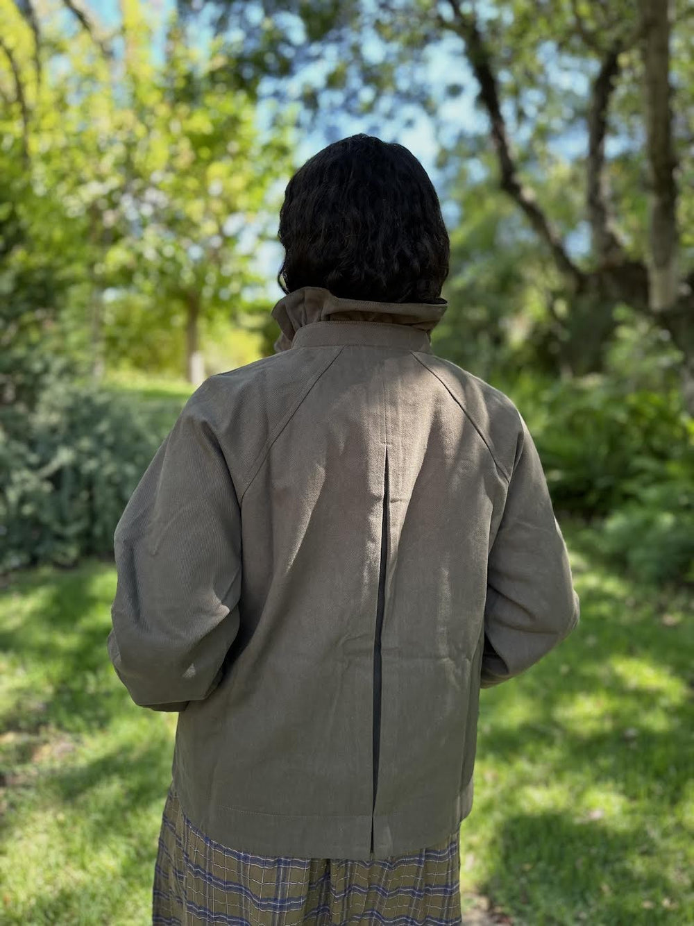 PARKA VICHY KAKI