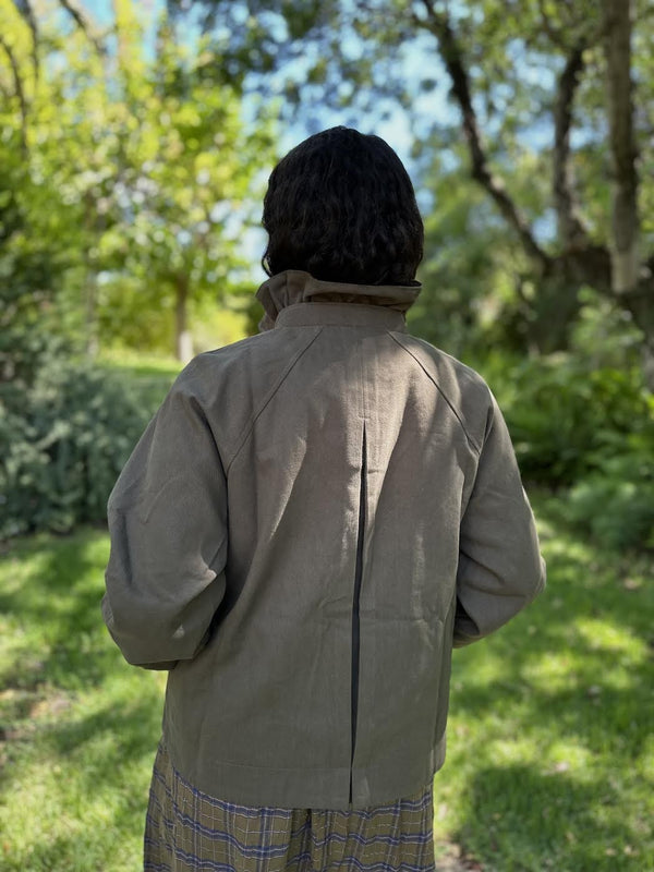 PARKA VICHY KAKI