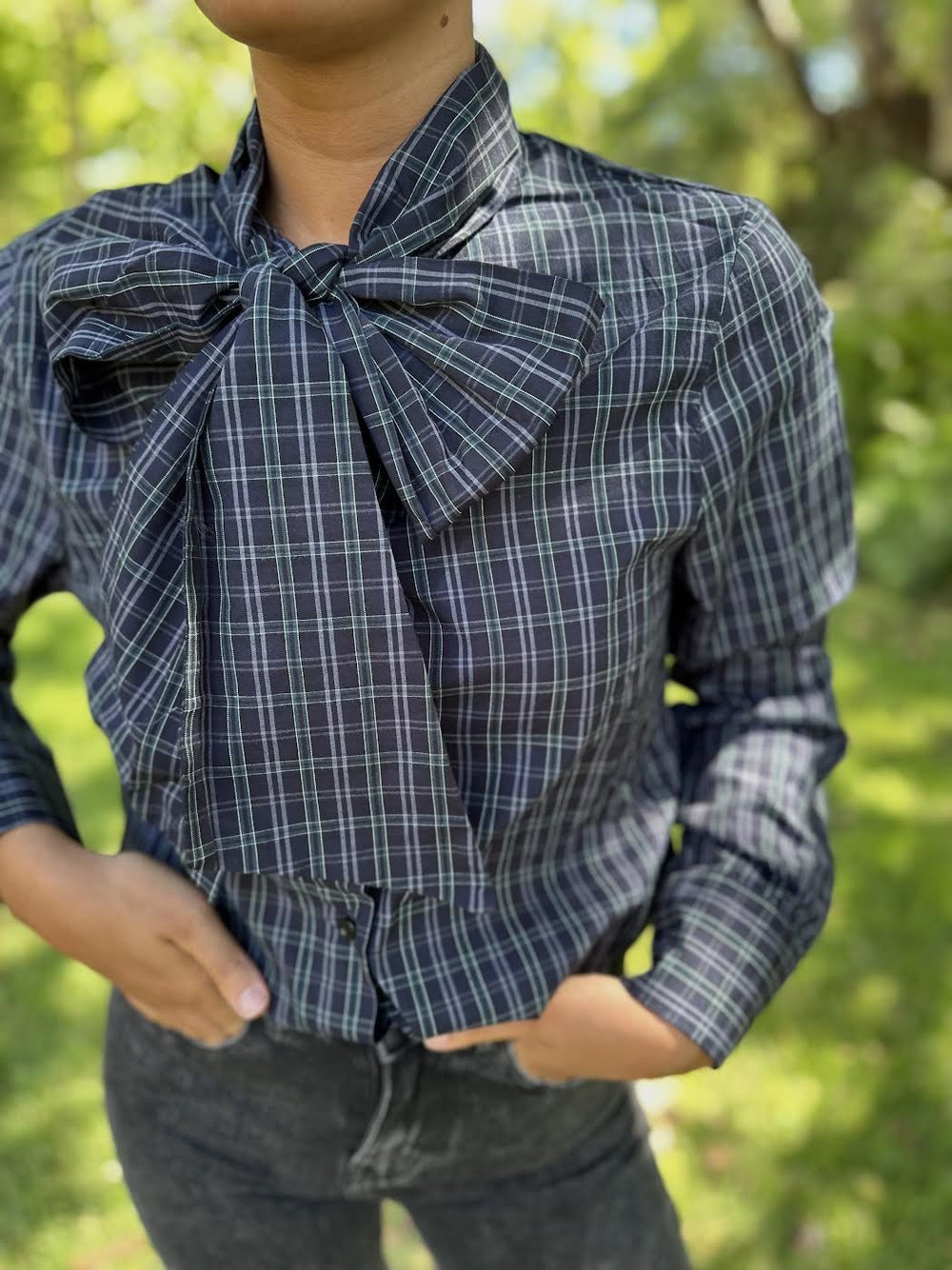 BLUSA LAZADA CUADROS