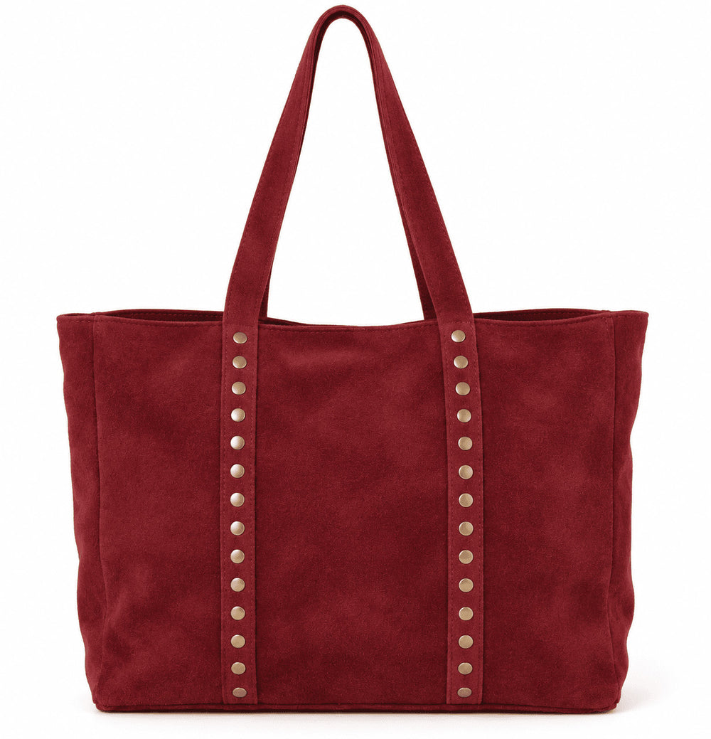BOLSO PIEL VUELTA GRANATE