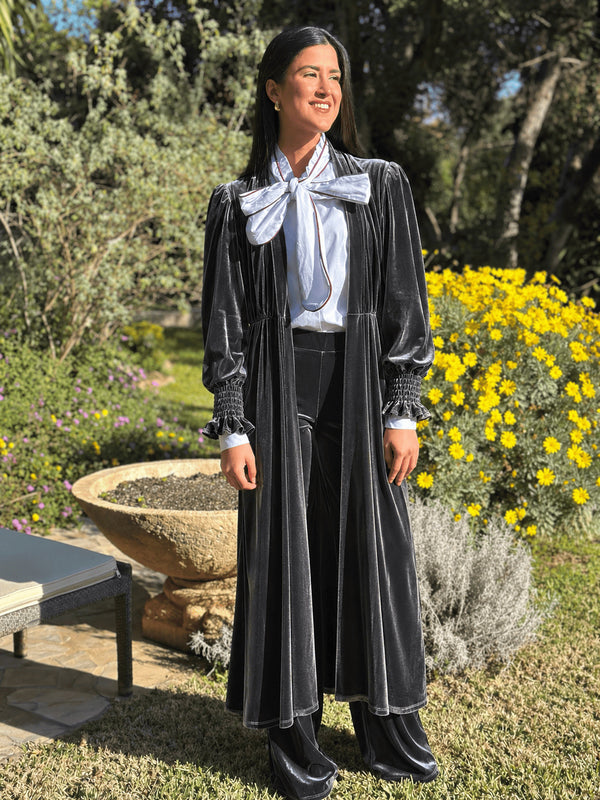 KIMONO HOMBRERAS GRIS