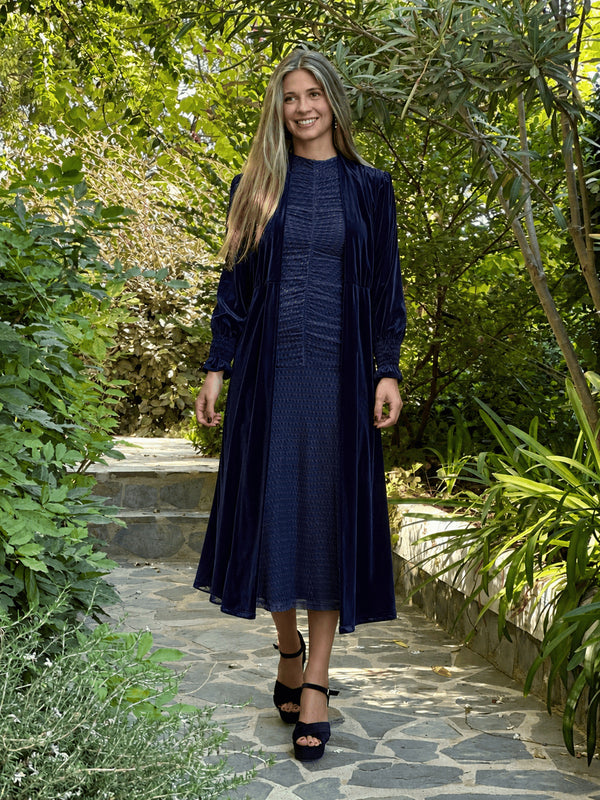 KIMONO HOMBRERAS AZUL MARINO