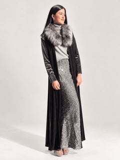 KIMONO LARGO GRIS