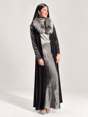 KIMONO LARGO GRIS