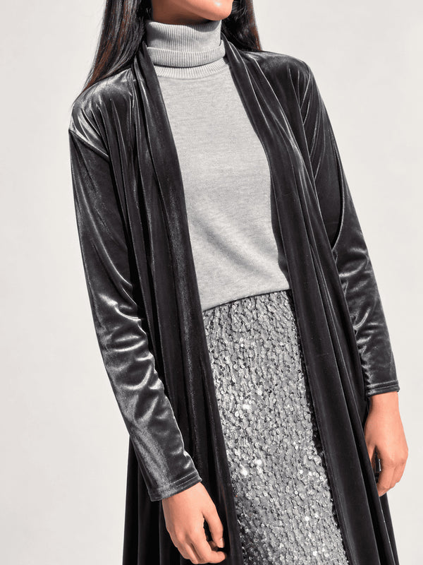 KIMONO LARGO GRIS