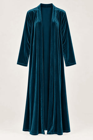 KIMONO LARGO TURQUESA