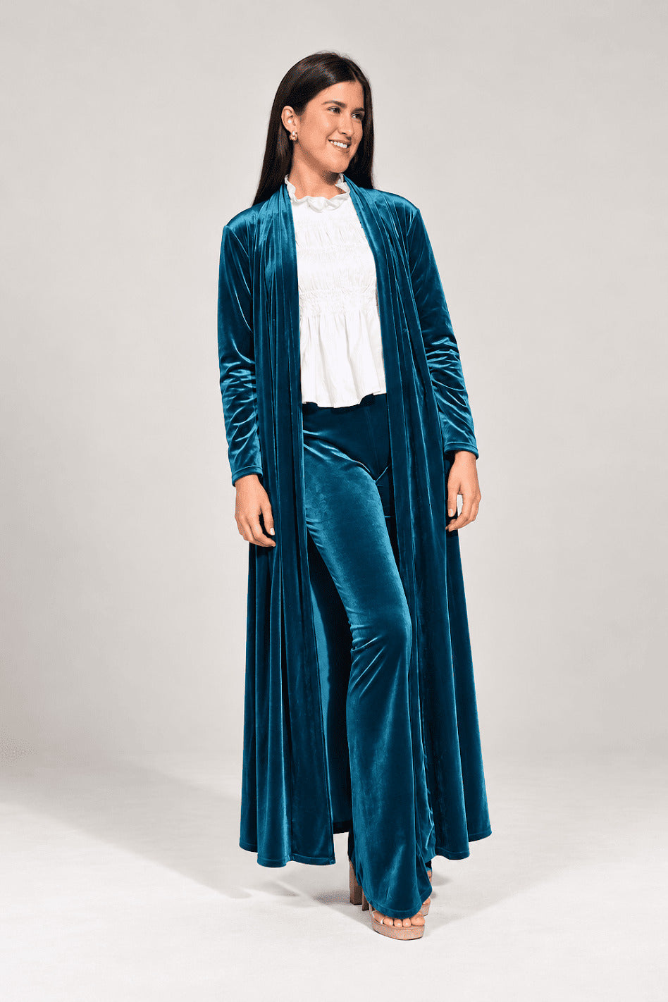 LONG TURQUOISE KIMONO