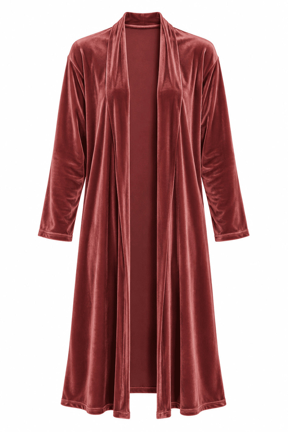 TERRACOTTA MIDI KIMONO